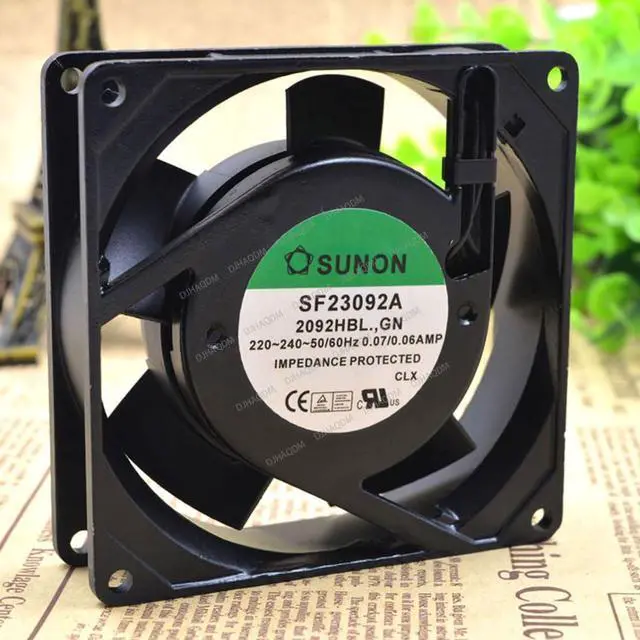 Alt view image 3 of 5 - Compatible for SUNON SF23092A 2092HBL.GN 220-240V 0.07-0.06A 9225 2-Wire Cooling Fan