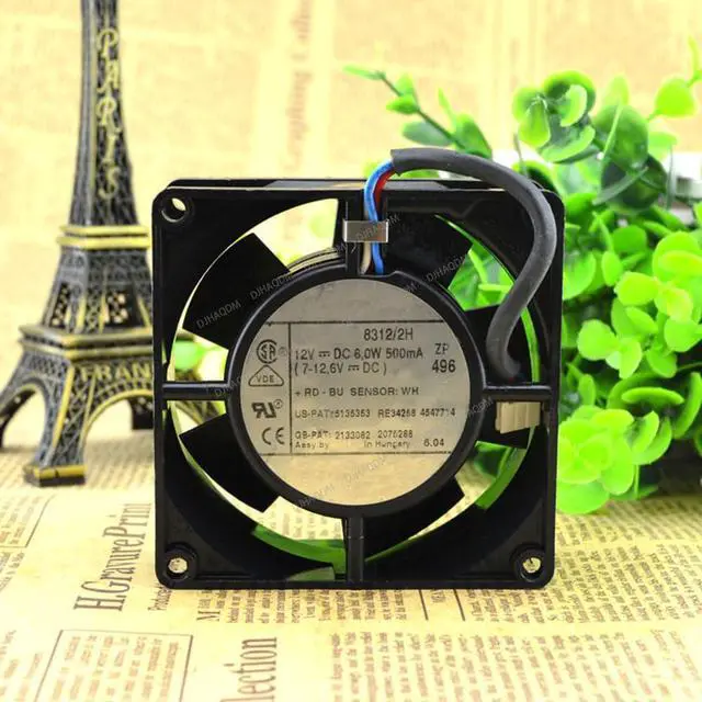 Alt view image 2 of 5 - Compatible for MULTIFAN 8312/2H 12V 0.5A 6W 8032 3-Wire Cooling Fan