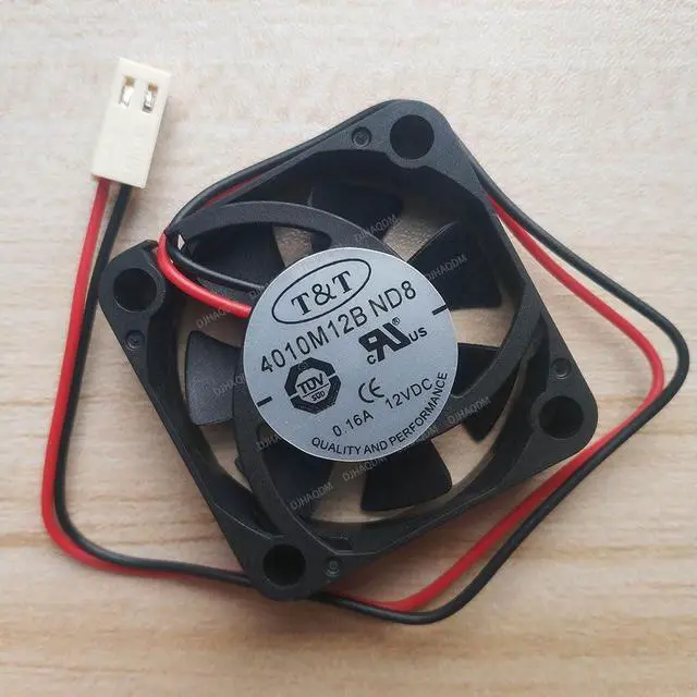 Alt view image 2 of 5 - Compatible for T&T 4010M12B ND8 12V 0.16A 2-Wire Cooling Fan