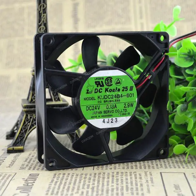 Alt view image 3 of 5 - Compatible for SERVO KUDC24B4-601 24V 0.13A 2.9W 9cm 9025 2-Wire Cooling Fan