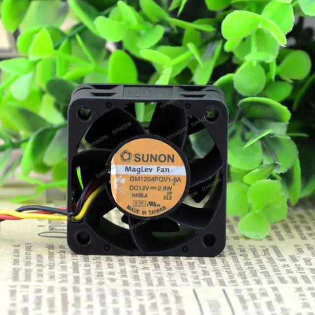 Alt view image 2 of 5 - Compatible for SUNON GM1204PQV1-8A 12V 2.8W 40x40x28mm 3-Wire Cooling Fan
