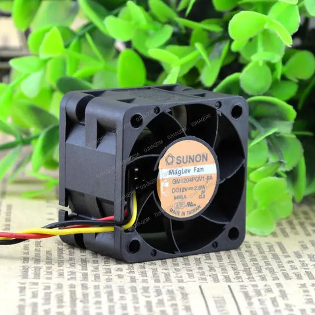 Alt view image 5 of 5 - Compatible for SUNON GM1204PQV1-8A 12V 2.8W 40x40x28mm 3-Wire Cooling Fan