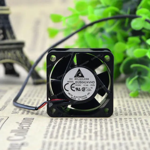 Alt view image 2 of 5 - Compatible for Delta EUB0424VHD 24V 0.14A 4cm 4020 40x40x20mm 2-Wire Cooling Fan