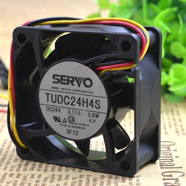 Main image of Compatible for SERVO TUDC24H4S 24V 0.11A 2.6W 6cm 6025 3-Wire Cooling Fan