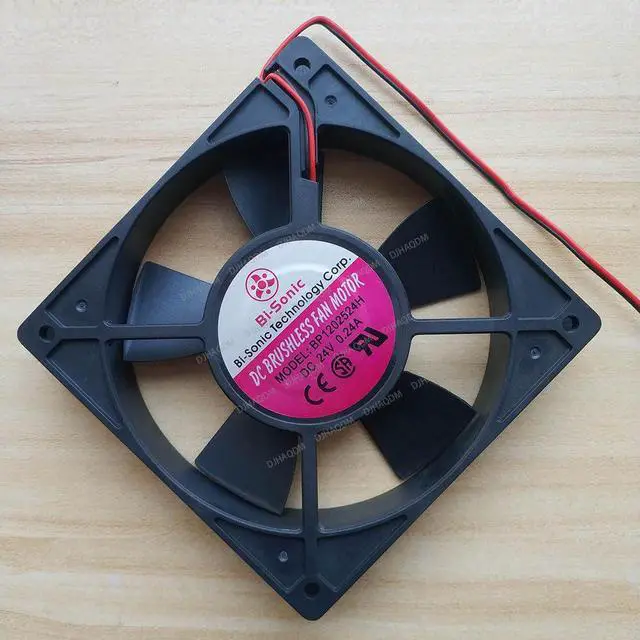 Alt view image 2 of 5 - Compatible for Bi-Sonic BP1202524H 24V 0.24A 12025 12cm 2-Wire Cooling Fan