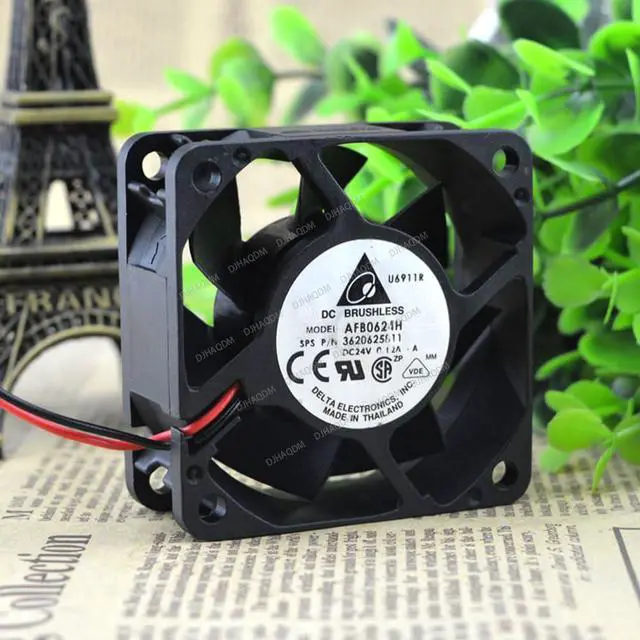 Alt view image 3 of 5 - Compatible for Delta AFB0624H 24V 0.12A 60x60x25mm 6025 2-Wire Cooling Fan