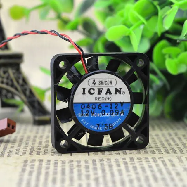 Alt view image 5 of 5 - Compatible for ICFAN 0406-12V 12V 0.09A 4cm 4006 2-Wire Cooling Fan