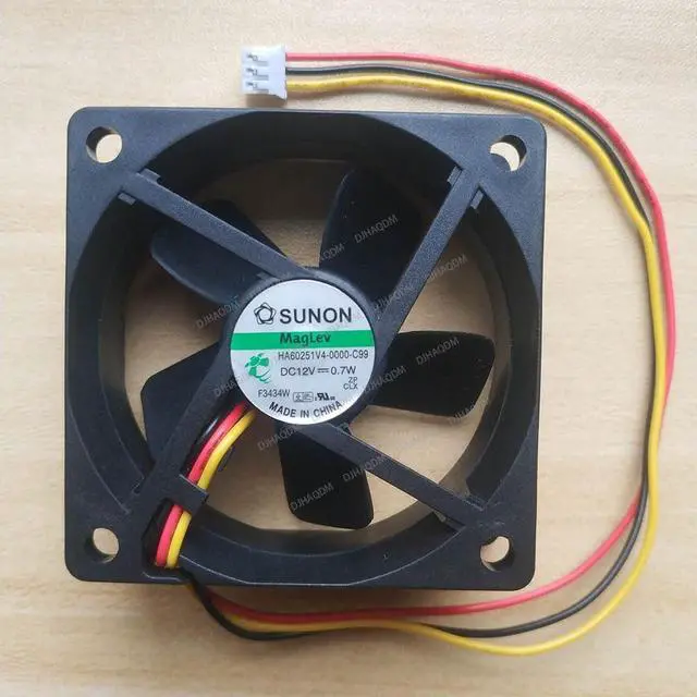Main image of Compatible for SUNON HA60251V4-0000-C99 12V 0.7W 6cm 6025 3-Wire Cooling Fan