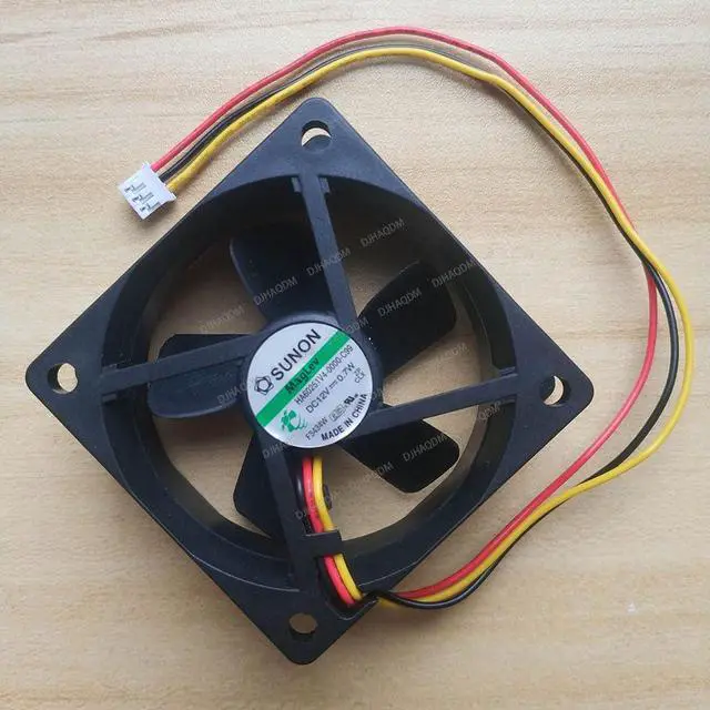 Alt view image 2 of 5 - Compatible for SUNON HA60251V4-0000-C99 12V 0.7W 6cm 6025 3-Wire Cooling Fan