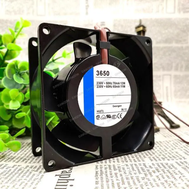 Alt view image 2 of 5 - Compatible for TYP 3650 230V 12/11W 9038 9cm 2-Wire Cooling Fan