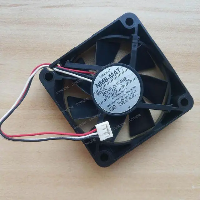 Alt view image 2 of 5 - Compatible for NMB-MAT 2406RL-05W-M59 24V 0.18A 6015 3-Wire Cooling Fan