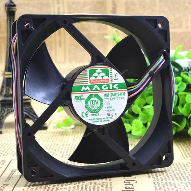 Alt view image 3 of 5 - Compatible for Protechnic Magic MGT12048YB-W32 48V 0.22A 12032 120cm 4-Wire Cooling Fan
