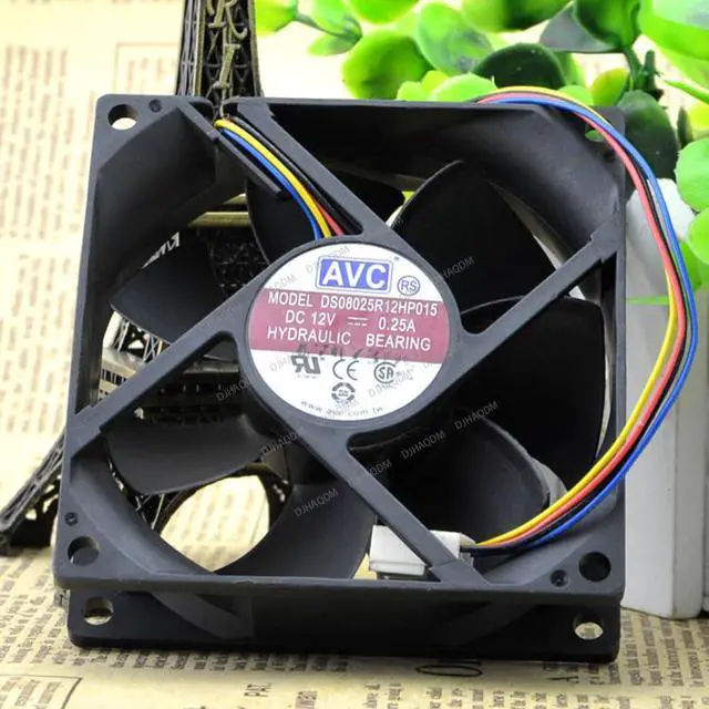 Alt view image 3 of 5 - Compatible for AVC DS08025R12HP015 12V 0.25A 8025 8cm 4-Wire Cooling Fan