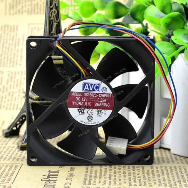 Alt view image 2 of 5 - Compatible for AVC DS08025R12HP015 12V 0.25A 8025 8cm 4-Wire Cooling Fan