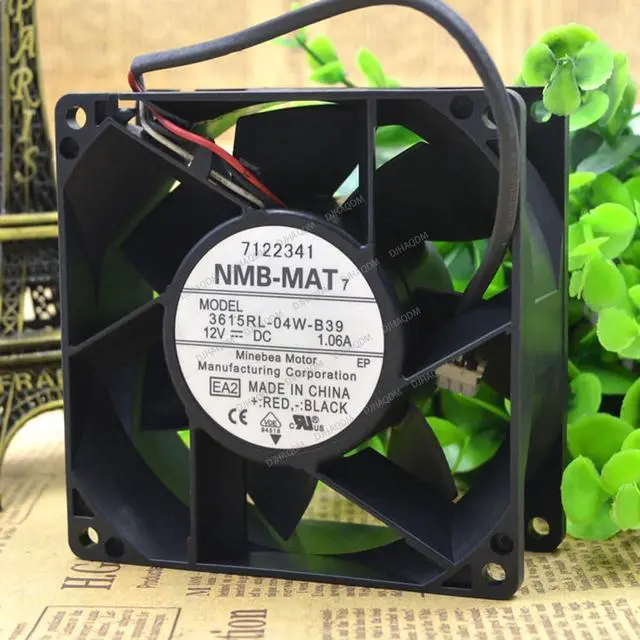 Main image of Compatible for NMB-MAT 3615RL-04W-B39 12V 1.06A 92x92x38mm 3-Wire Cooling Fan