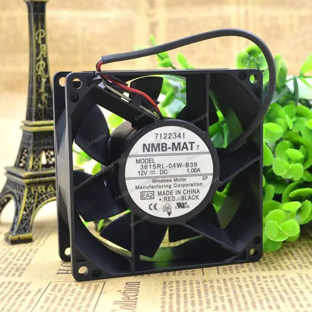 Alt view image 2 of 5 - Compatible for NMB-MAT 3615RL-04W-B39 12V 1.06A 92x92x38mm 3-Wire Cooling Fan