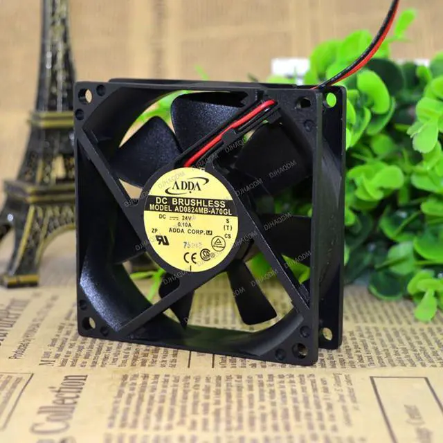 Alt view image 3 of 5 - Compatible for ADDA AD0824MB-A70GL 24V 0.1A 8025 2-Wire Cooling Fan