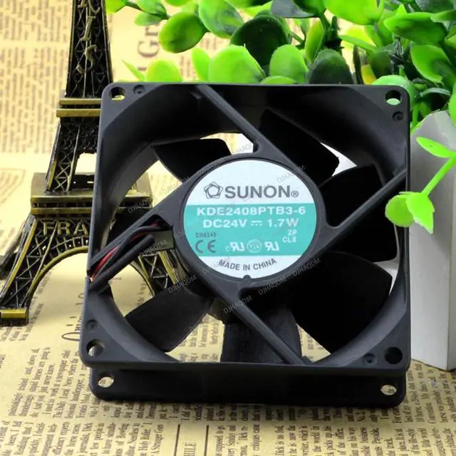 Alt view image 2 of 5 - Compatible for SUNON KDE2408PTB3-6 24V 1.7W 8cm 8025 2-Wire Cooling Fan