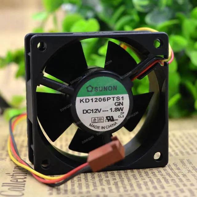 Alt view image 2 of 5 - Compatible for SUNON KD1206PTS1 12V 1.8W 6cm 6025 3-Wire Cooling Fan