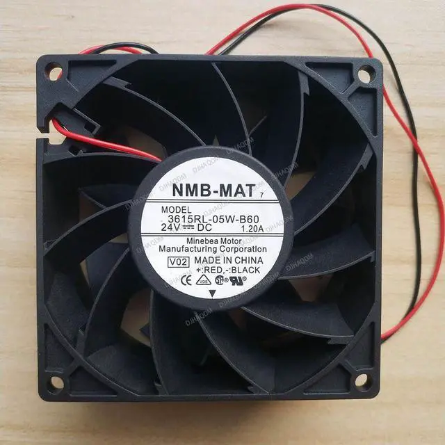 Main image of Compatible for NMB-MAT 3615RL-05W-B60 24V 1.2A 9238 2-Wire Cooling Fan