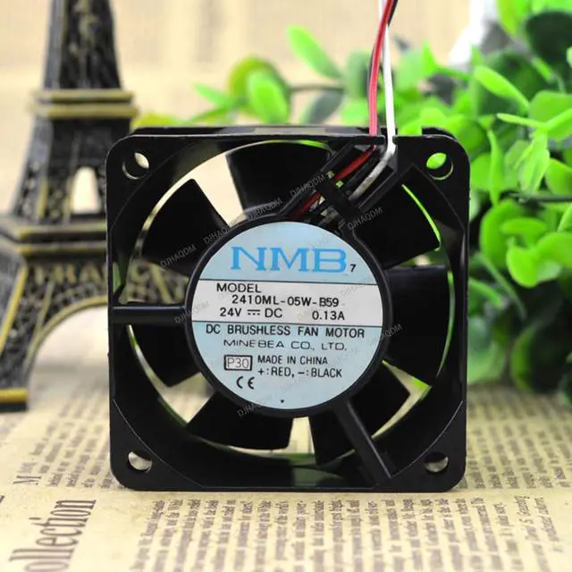 Alt view image 2 of 5 - Compatible for NMB-MAT 2410ML-05W-B59 24V 0.13A 60x60x25mm 3-Wire Cooling Fan