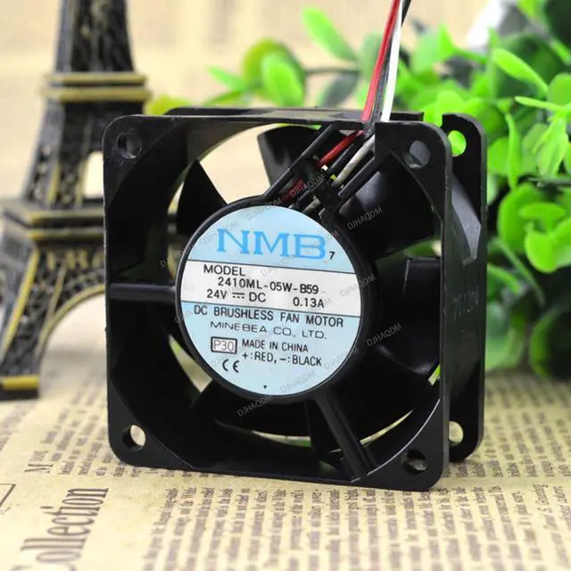 Main image of Compatible for NMB-MAT 2410ML-05W-B59 24V 0.13A 60x60x25mm 3-Wire Cooling Fan