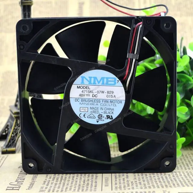 Alt view image 3 of 5 - Compatible for NMB 4715KL-07W-B29 48V 0.15A 120x38mm 3-Wire Cooling Fan