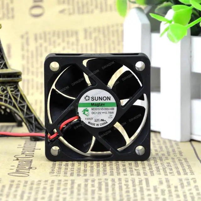 Alt view image 2 of 5 - Compatible for SUNON ME50151V3-000U-A99 12V 0.78W 5015 2-Wire Cooling Fan