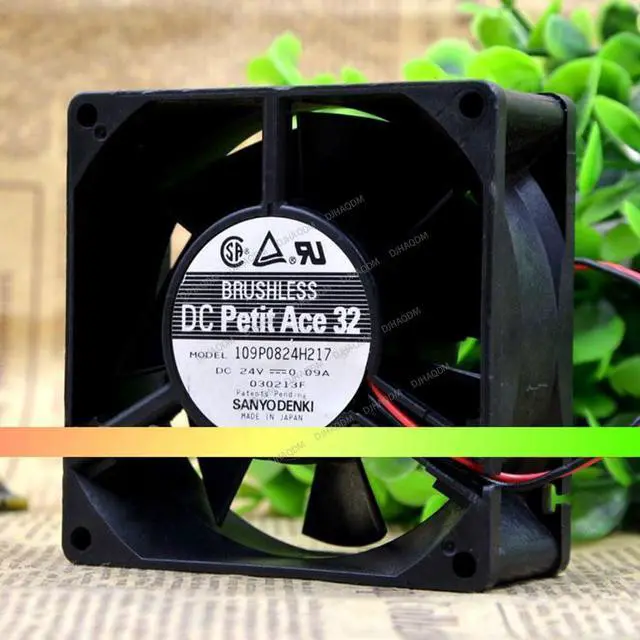 Main image of Compatible for DC Petit Ace 32 109P0824H217 24V 0.09A 80x80x32mm 8032 2-Wire Cooling Fan