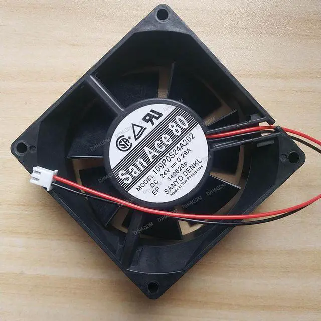 Alt view image 2 of 5 - Compatible for SANYO San Ace 80 109P0S24A202 24V 0.29A 8cm 8032 2-Wire Cooling Fan