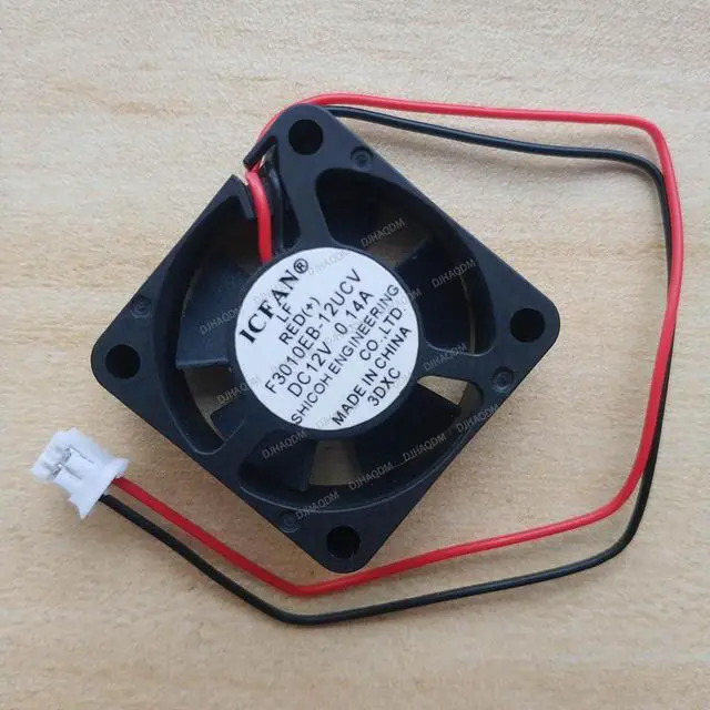 Alt view image 2 of 5 - Compatible for IC-Fan F3010EB-12UCV 12V 0.14A 3cm 2-Wire Cooling Fan