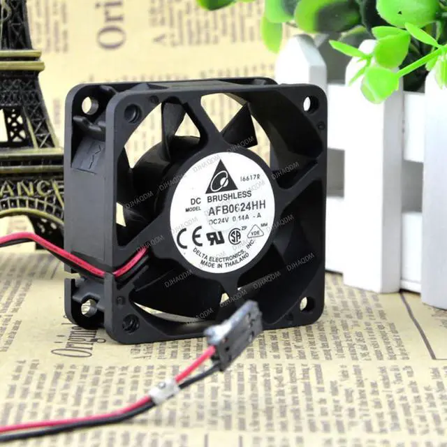 Alt view image 3 of 5 - Compatible for Delta AFB0624HH 24V 0.14A 6025 2-Wire Cooling Fan