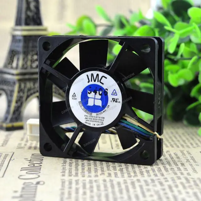 Main image of Compatible for JMC 6015-12HB 12V 0.12A 6015 6cm 4-Wire Cooling Fan