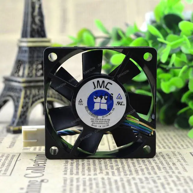 Alt view image 2 of 5 - Compatible for JMC 6015-12HB 12V 0.12A 6015 6cm 4-Wire Cooling Fan
