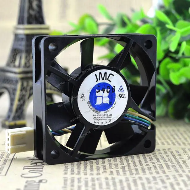 Alt view image 3 of 5 - Compatible for JMC 6015-12HB 12V 0.12A 6015 6cm 4-Wire Cooling Fan