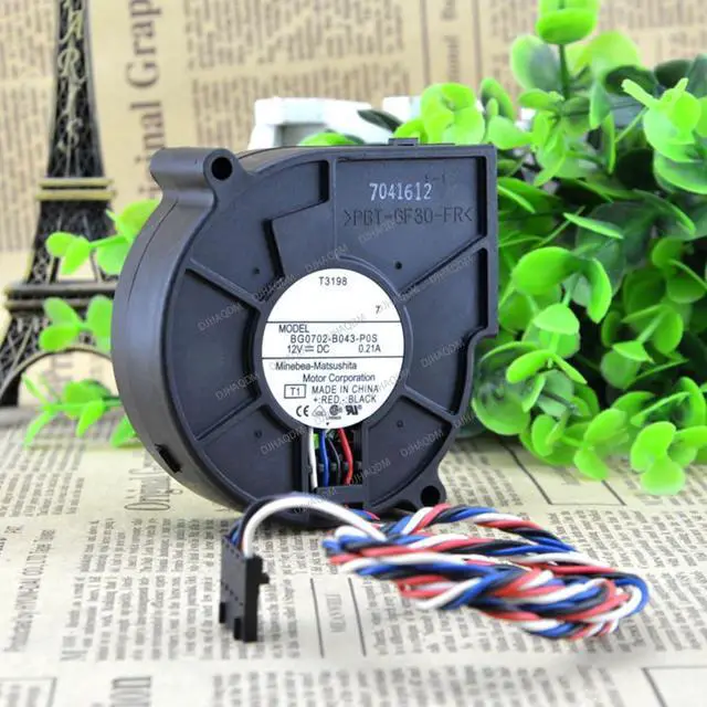 Alt view image 2 of 5 - Compatible for NMB-MAT BG0702-B043-P0S 12V 0.21A 7cm 7525 4-Wire Cooling Fan