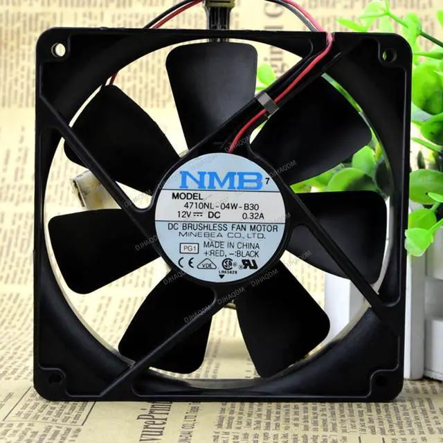 Alt view image 2 of 5 - Compatible for NMB 4710NL-04W-B30 12V 0.32A 12cm 12025 2-Wire Cooling Fan