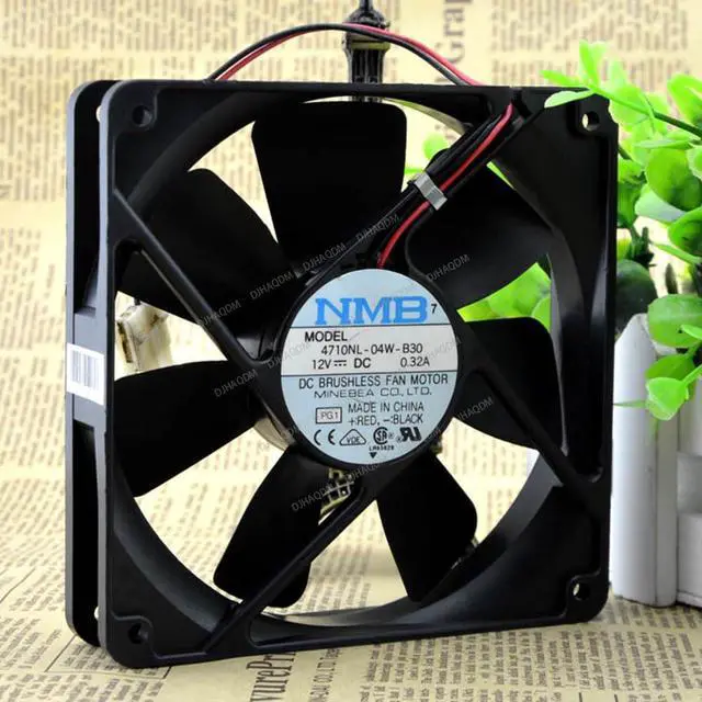 Alt view image 3 of 5 - Compatible for NMB 4710NL-04W-B30 12V 0.32A 12cm 12025 2-Wire Cooling Fan