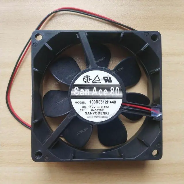 Main image of Compatible for SANYO San Ace 80 109R0812H440 12V 0.13A 8cm 8025 2-Wire Cooling Fan