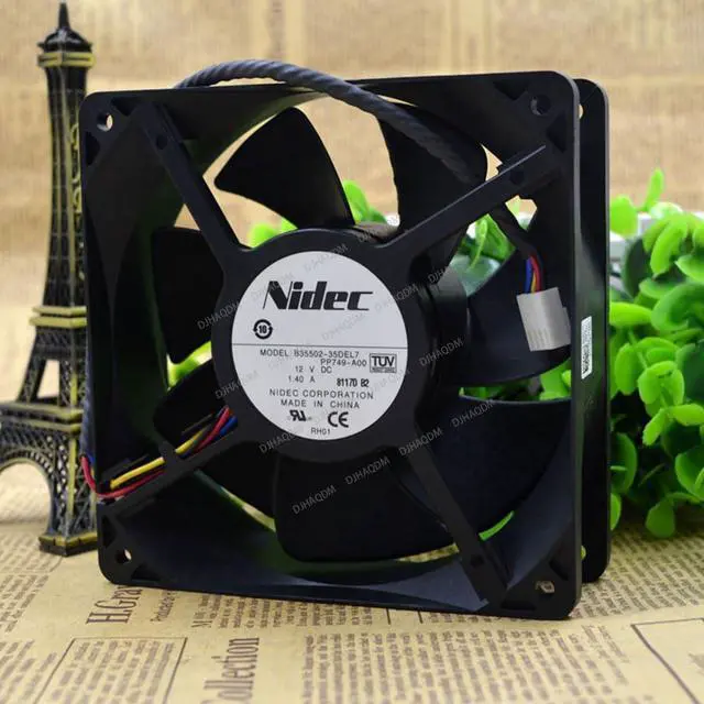 Main image of Compatible for Nidec B35502-35DEL7 PP749-A00 12V 1.40A 12038 4-Wire Cooling Fan