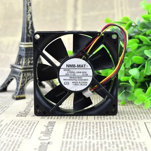 Alt view image 2 of 5 - Compatible for NMB-MAT 3108NL-09W-B59 20V 0.13A 8cm 8020 3-Wire Cooling Fan