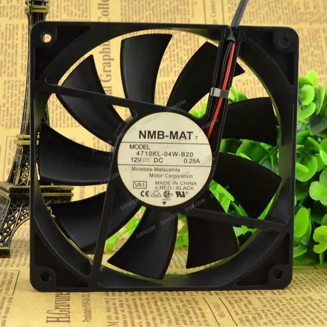 Alt view image 3 of 5 - Compatible for NMB-MAT 4710KL-04W-B20 12V 0.25A 12025 12cm 2-Wire Cooling Fan