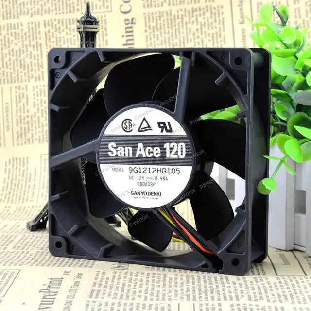 Main image of Compatible for San Ace 120 9G1212HG105 12V 0.98A 120 12cm 4-Wire Cooling Fan