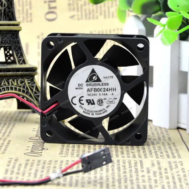 Alt view image 2 of 5 - Compatible for Delta AFB0624HH 24V 0.14A 6025 2-Wire Cooling Fan
