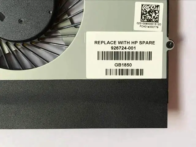Alt view image 5 of 5 - 4-Wire CPU Cooling Fan Replacement for HP Pavilion 17-X /17-Y /17-AK /17-BS Series, OEM PN 926724-001 /856681-001 /856682-001