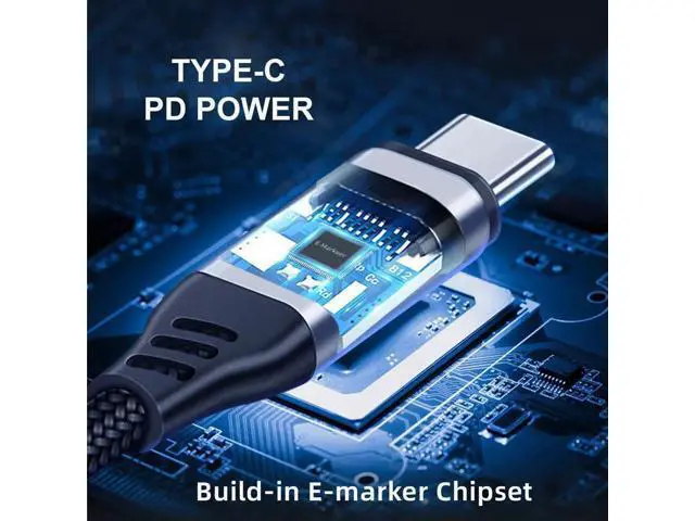 Alt view image 5 of 7 - 50cm USB4 Type-C to Type-C Cable, 240W Fast Charging, 40Gbps Data, 8K@60Hz Video, Backward Compatible with USB3.1 100W