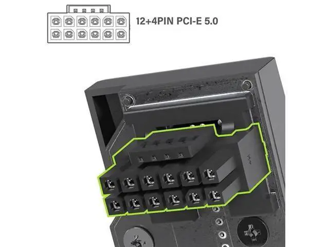 Alt view image 6 of 7 - Up Angled 90° 12VHPWR Male to Female Adapter, ATX3.0 PCIe5.0 12+4Pin GPU Power Extender, Compatible with RTX 3080, 3090Ti Series Graphics Cards