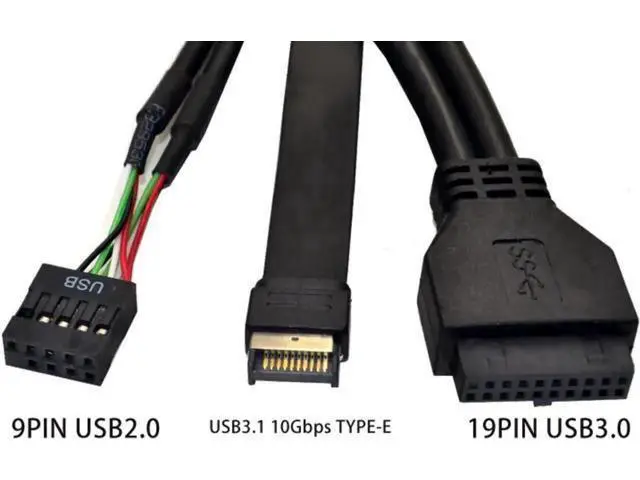 Alt view image 2 of 4 - 5.25 Inch PC Front Panel USB 3.1 Gen 2 Hub, 2 USB3.0 + 2 USB2.0 + 1 USB-C Port with Type-E Internal Connector for Desktop Chassis