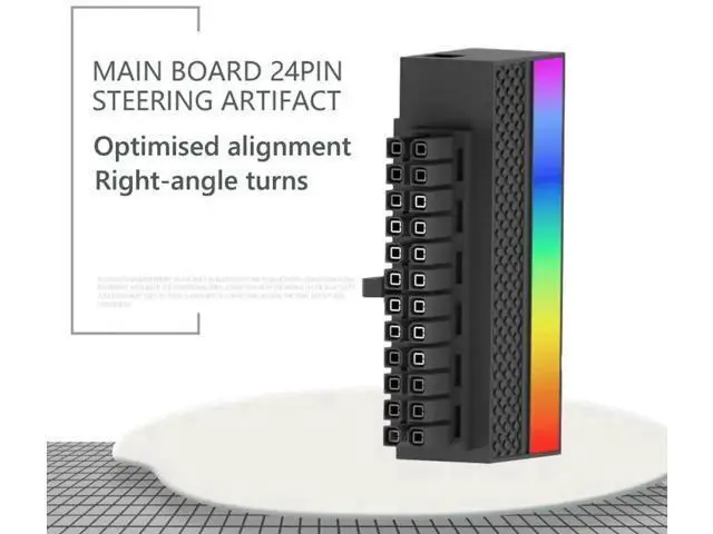 Alt view image 2 of 3 - 9-LED 5V 3-Pin ARGB PSU Cable Connectors, Compatible with Aura Sync, PC Modding Mount Accessories