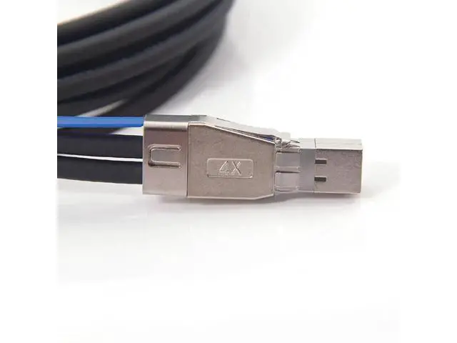 Alt view image 4 of 5 - 3M 10ft SFF-8644 to SFF-8644 Mini SAS HD 12Gbps Cable, 100-Ohm External SAS Cable Compatible with NVMe Enclosure, Storage Array, SAN and JBOD Devices